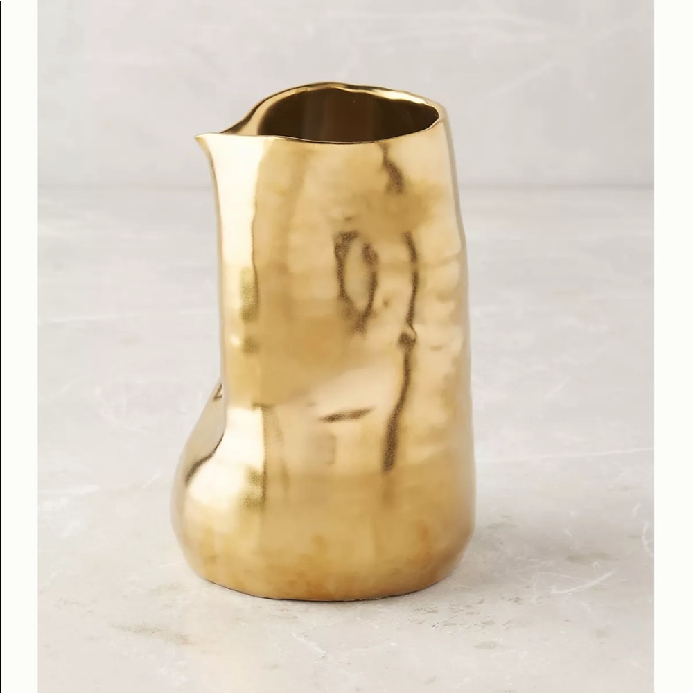 ✨Anthropologie Gold Vase